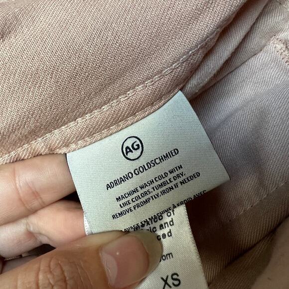 AG Adriano Goldschmied Nancy Denim Jacket in Years Weathered Rosy Rouge Size XS - Picture 7 of 7